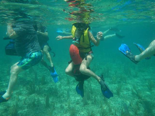 Cozumel Sea Scooter Power Snorkel Excursion and Sky Reef Beach Club Day Pass with Lunch Great excursion for all ages!