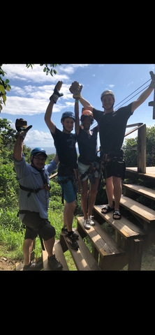 Roatan Canopy Zip-Line and Beach Excursion Adventure Combo Christmas in Roatan 