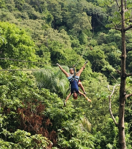 Roatan Canopy Zip-Line and Beach Excursion Adventure Combo Christmas in Roatan 