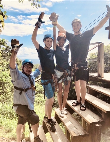 Roatan Canopy Zip-Line and Beach Excursion Adventure Combo Christmas in Roatan 