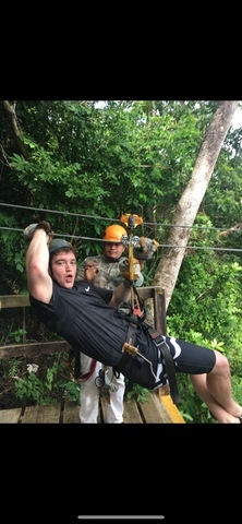 Roatan Canopy Zip Line and Beach Break Adventure Combo Excursion Christmas in Roatan 