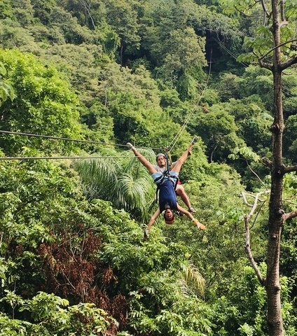 Roatan Canopy Zip Line and Beach Break Adventure Combo Excursion Christmas in Roatan 