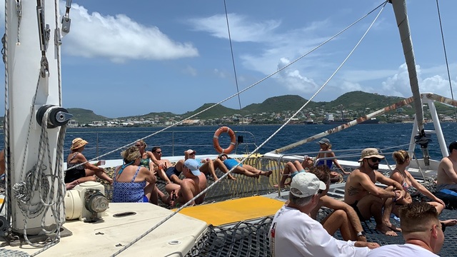 St. Kitts Deluxe Sail and Snorkel with Lunch Excursion feeling hot hot hot!