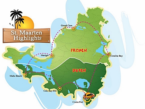 St Maarten  Philipsburg Maho beach planes Tour
