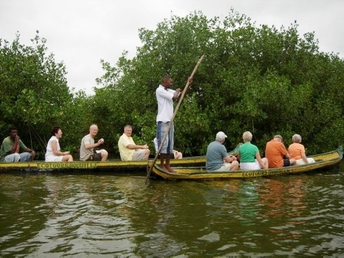 Cartagena  Colombia wooden canoe Cost