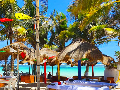Costa Maya Mexico Food and Drinks Beach Break Cruise Excursion Reservations