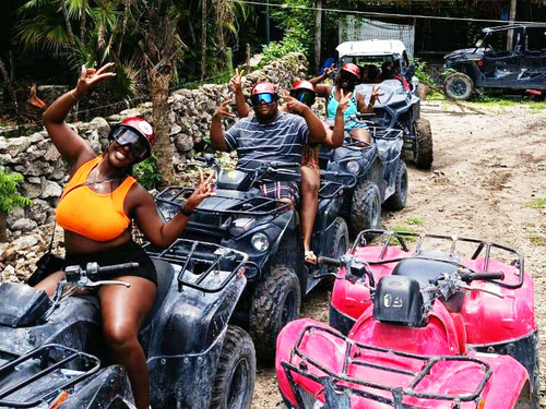 Cozumel Combo Jeep Sightseeing and ATV with Jade Caverns Adventure 