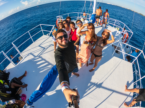 Cozumel Mexico Double Site Snorkel Catamaran Excursion Reservations