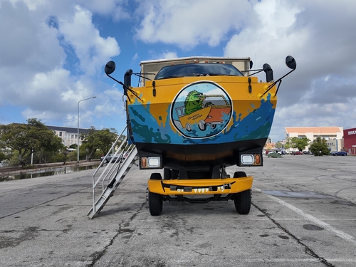 Curacao Amphibious Land and Sea Bus Excursion