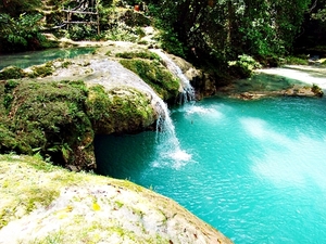 Falmouth Blue Hole and Dunn's River Falls Combo Excursion