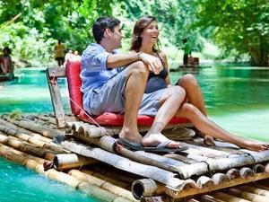 Falmouth Martha Brae Bamboo Raft River Floating and City Sightseeing Excursion