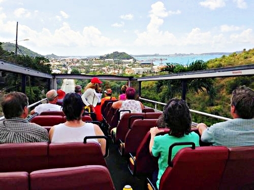 Sint Maarten  Netherlands Antilles open air bus Shore Excursion Cost