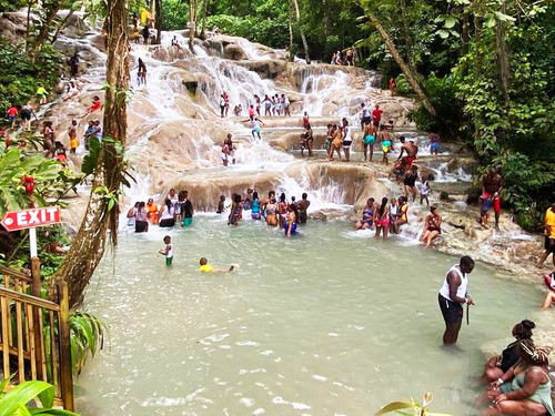 Ocho Rios Dunn's River Falls Excursion with Cocktails and Lunch at Reggae Hill 