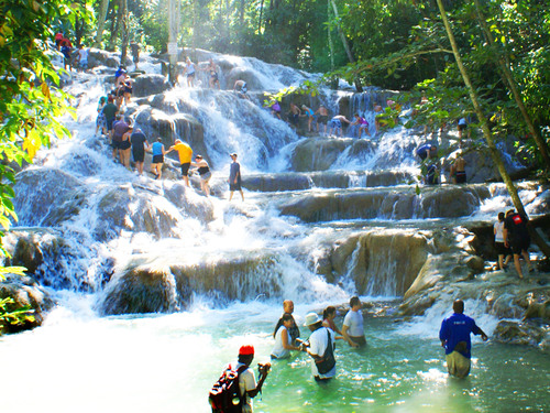 Ocho Rios Dunn's River Falls Excursion with Cocktails and Lunch at Reggae Hill