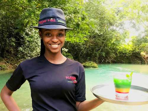 Ocho Rios Dunn's River Falls Excursion with Cocktails and Lunch at Reggae Hill 
