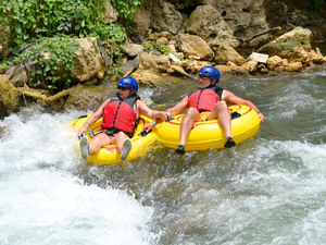 Ocho Rios River Rapids Waterfall Explorer, Tubing, and Beach Break Excursion