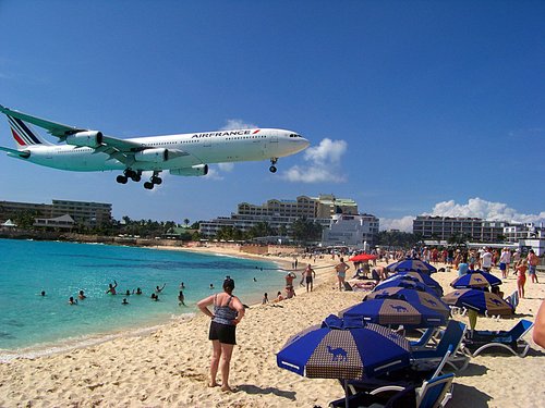 St Maarten  Philipsburg plane landing Shore Excursion