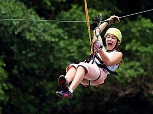 Puerto Limon Zip Line Canopy and Tortuguero Jungle River Cruise Excursion