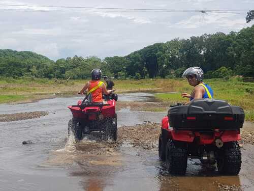 Puntarenas Private Jungle and River ATV Adventure and Crocodile Boat Excursion