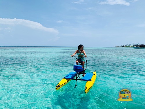 Roatan Hydrobike Adventure, Reef Snorkeling, and Beach Break Excursion 	