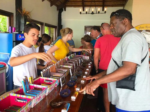 Roatan Private Chocolate Rum cake Factory, Sightseeing and Beach Break Excursion 