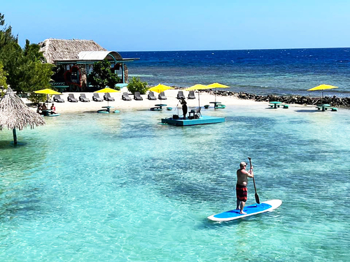 Roatan Sloth Farm and Little French Key Island Beach Excursion with Round-Trip Transport