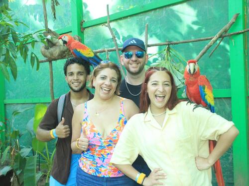 Roatan Tiki Boat Catamaran Adventure Excursion