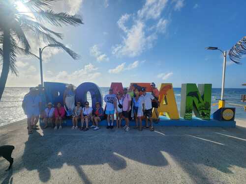 Roatan Tiki Boat Catamaran Adventure Excursion