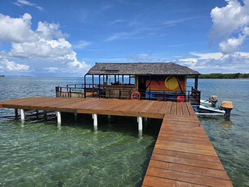 Roatan Tiki Boat Catamaran Adventure Excursion