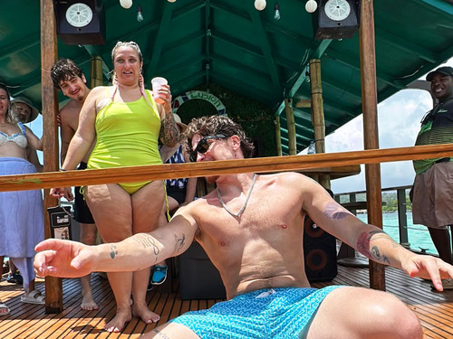 Roatan Tiki Boat Catamaran Adventure Excursion