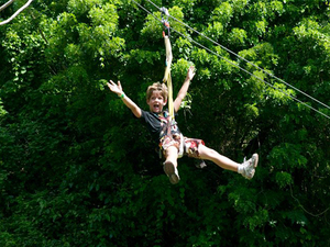 Roatan Zipline, Monkey and Sloth Hangout, Snorkel and Beach Break Excursion
