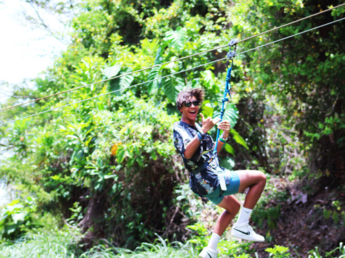Roatan Zipline Park, Iguana Farm, Reef Snorkel, and Beach Excursion Combo