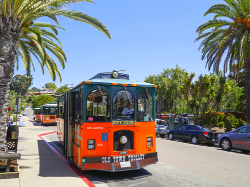 San Diego Historic Gaslamp Quarter trolley Trip Reservations