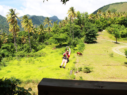 St. Lucia Catamaran Cruise and Zip Line Adventure Excursion
