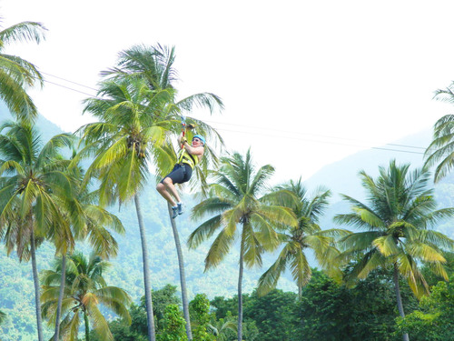 St. Lucia Catamaran Cruise and Zip Line Adventure Excursion