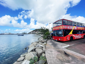 St. Maarten Open Air Double Decker Sightseeing Bus Excursion