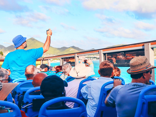 St. Maarten Open Air Double Decker Sightseeing Bus Excursion