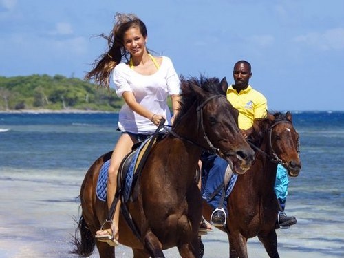 Falmouth  Jamaica horse riding through water Prices