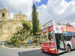 Valletta (Malta) Hop On Hop Off City Sightseeing Bus Excursion